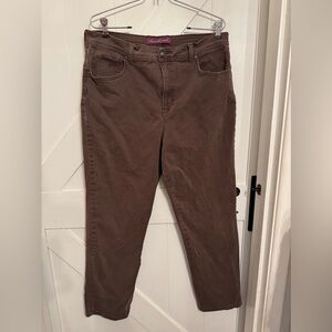 Gloria Vanderbilt Brown Straight Leg Jeans